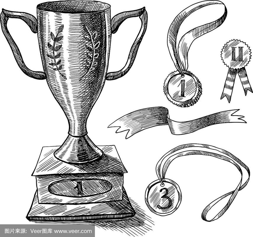 欧洲杯冠军奖杯素描（欧洲杯奖杯图标）